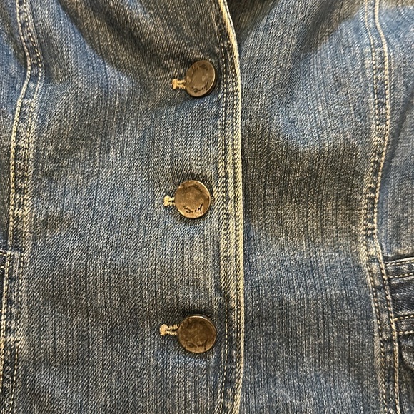 i.e. relaxed Jean Jacket Womens Sz S - Picture 4 of 7